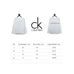 Calvin Klein Small Logo Basic Round Neck Long Sleeve White