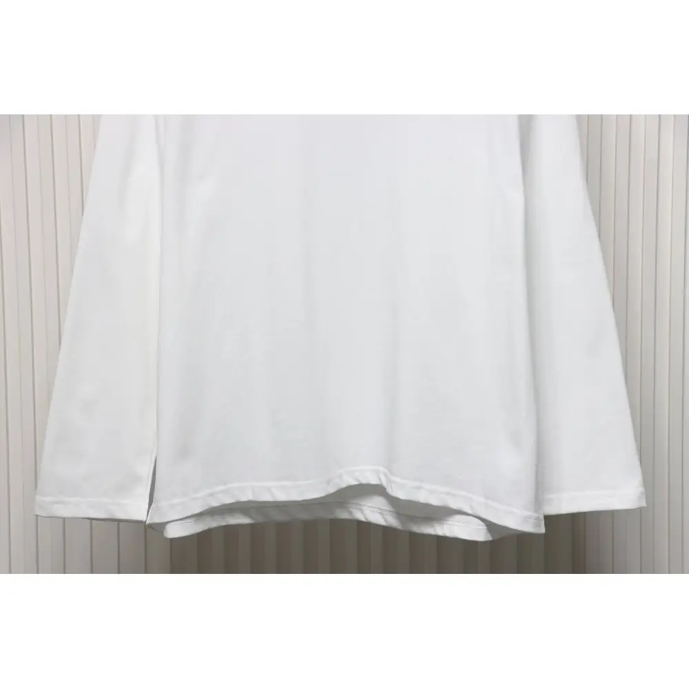Calvin Klein Small Logo Basic Round Neck Long Sleeve White