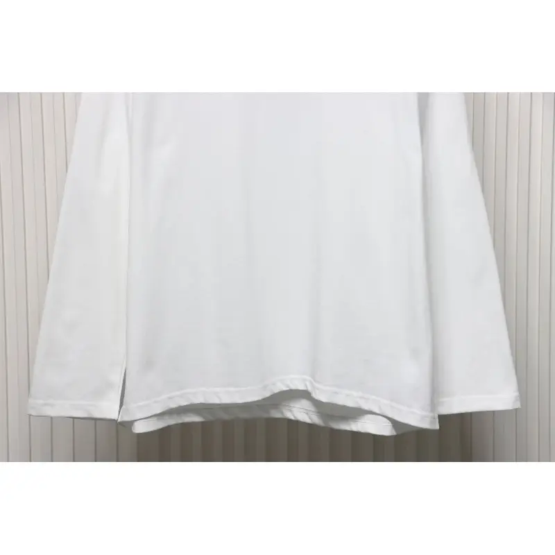 Calvin Klein Small Logo Basic Round Neck Long Sleeve White