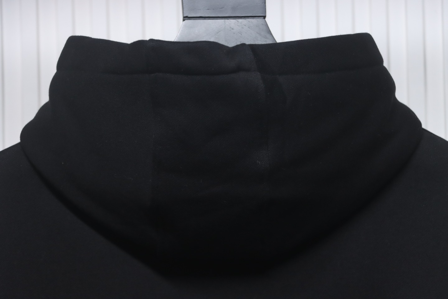 Calvin Klein Small Logo Embroidered Letters Button Hooded Hoodie Black