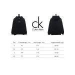 Calvin Klein Small Logo Embroidered Letters Button Hooded Hoodie Black