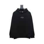 Calvin Klein Small Logo Embroidered Letters Button Hooded Hoodie Black