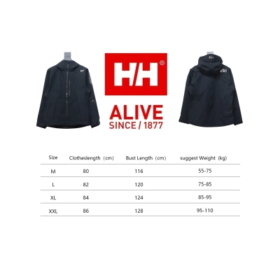 Helly Hansen HH Outdoor Mountaineering Cold And Windproof H2 Hard Shell Jacket Black 02