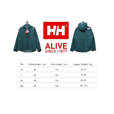 Helly Hansen HH Outdoor Mountaineering Cold And Windproof H2 Hard Shell Jacket Green 02