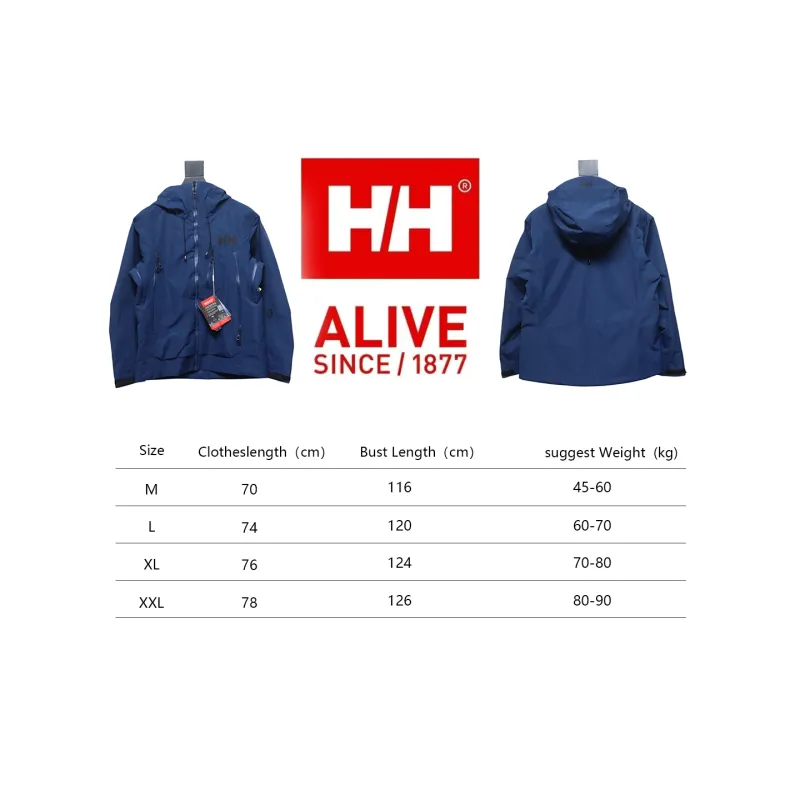 Helly Hansen New Odin Hard Shell Outdoor Hooded Jacket Blue