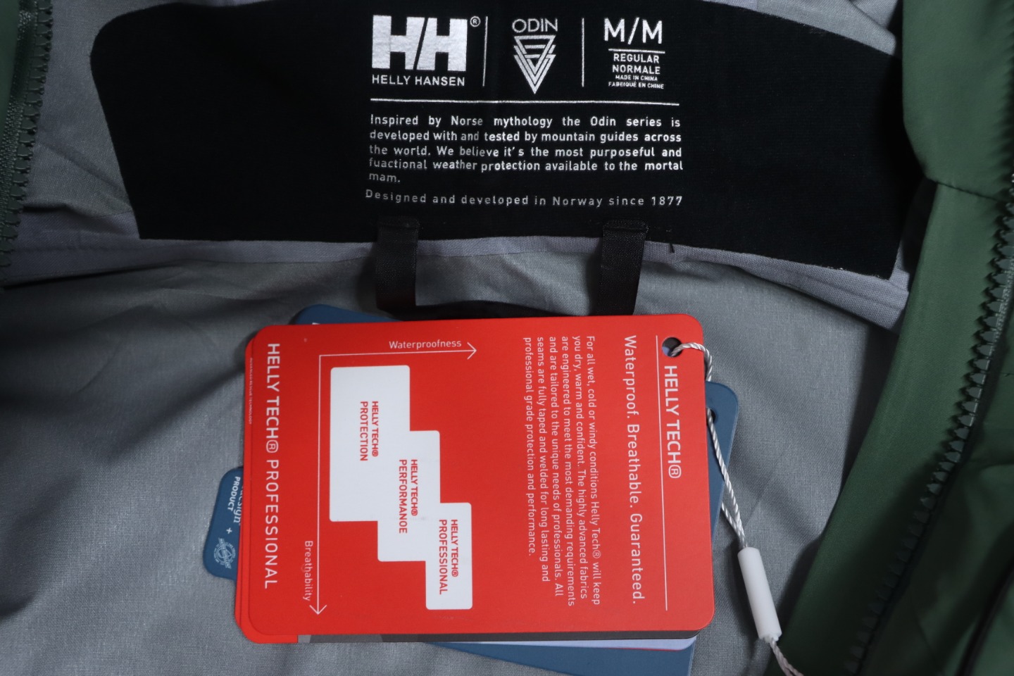 Helly Hansen New Odin Hard Shell Outdoor Hooded Jacket Green