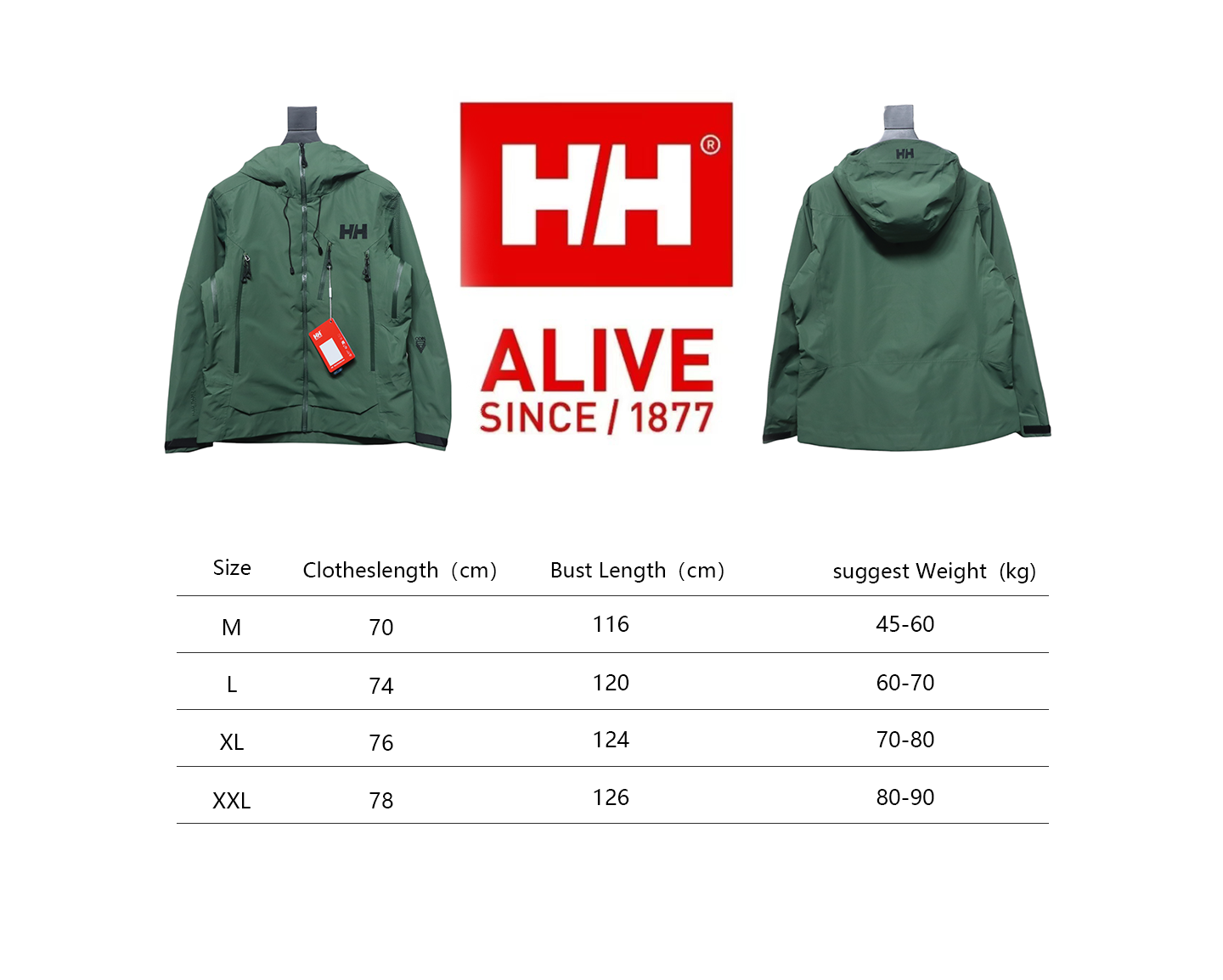 Helly Hansen New Odin Hard Shell Outdoor Hooded Jacket Green