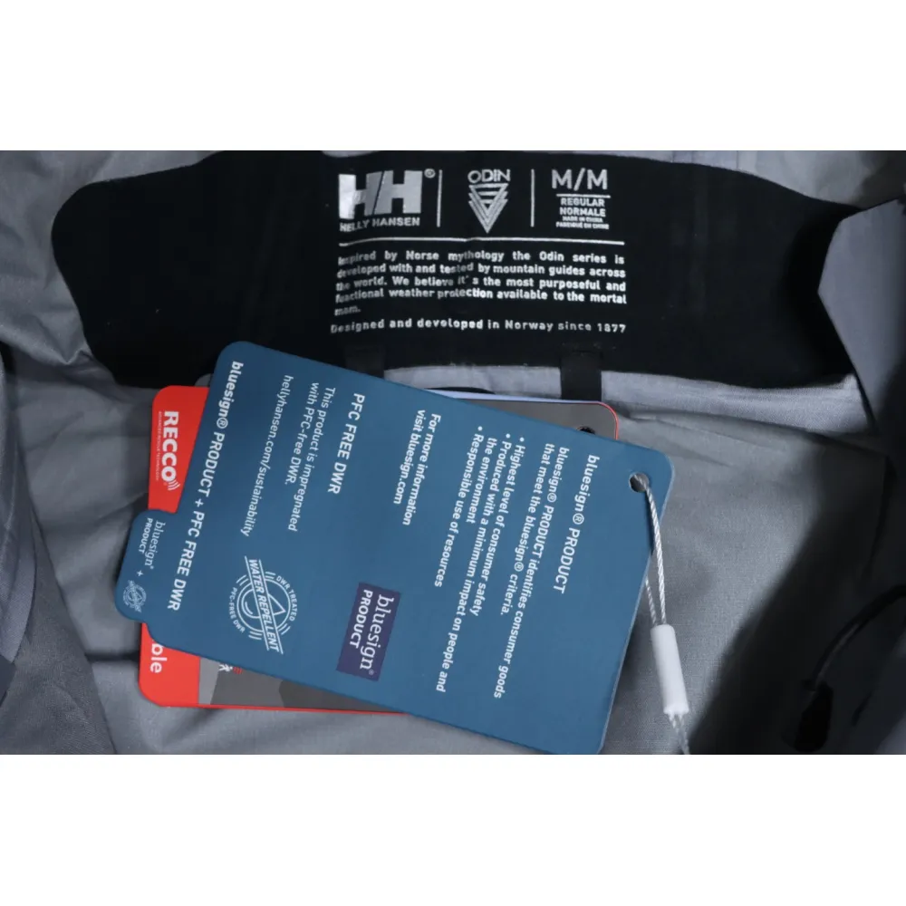 Helly Hansen New Odin Hard Shell Outdoor Hooded Jacket Grey