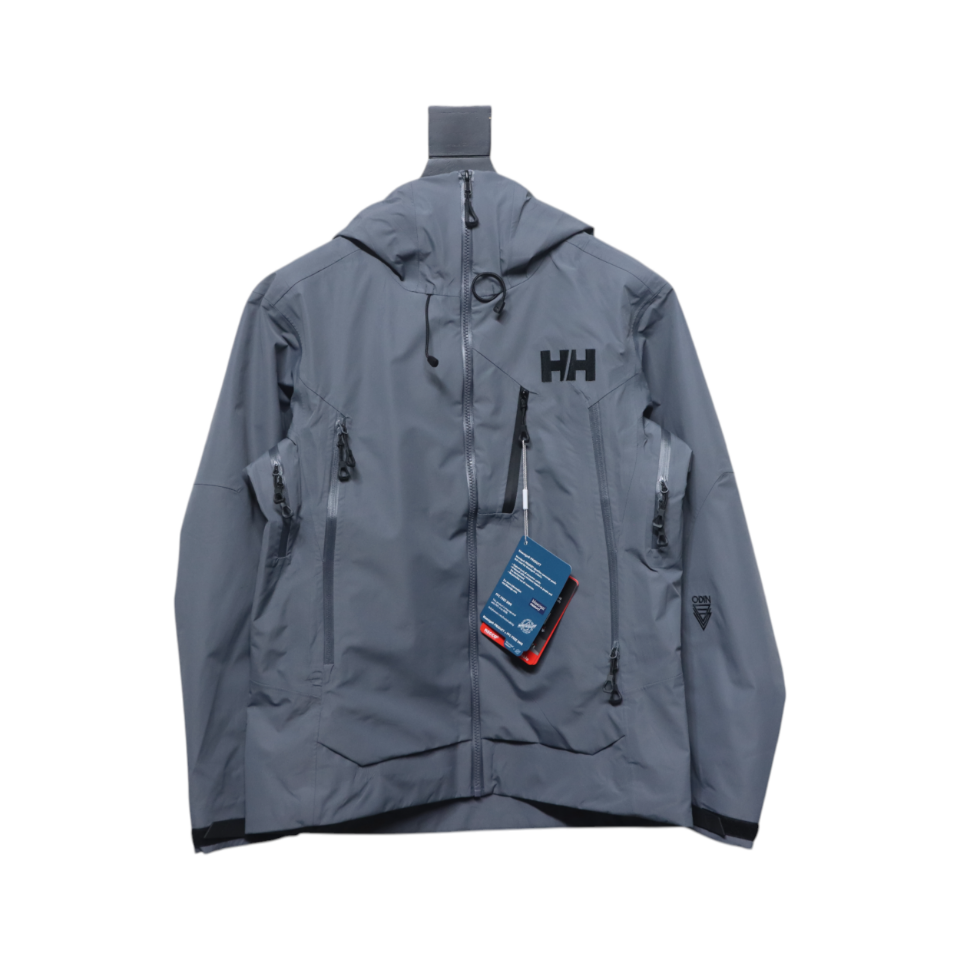 Helly Hansen New Odin Hard Shell Outdoor Hooded Jacket Grey