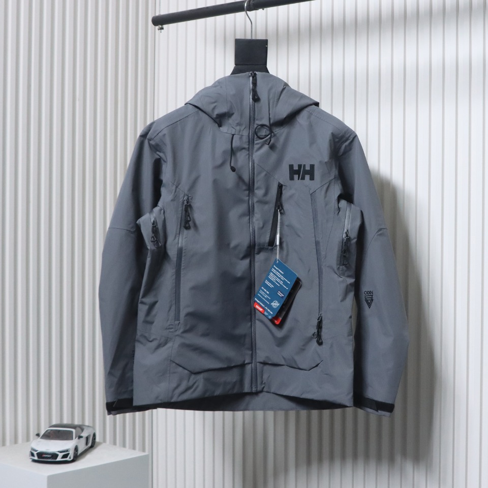 Helly Hansen New Odin Hard Shell Outdoor Hooded Jacket Grey