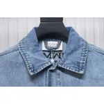 Maison Margiela 24Fw Corner Stitching Back Inverted Lettering Denim Jacket