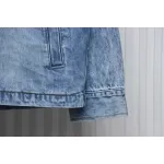 Maison Margiela 24Fw Corner Stitching Back Inverted Lettering Denim Jacket