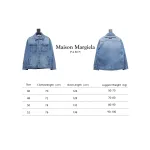 Maison Margiela 24Fw Corner Stitching Back Inverted Lettering Denim Jacket