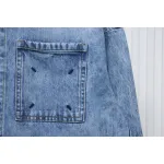 Maison Margiela 24Fw Corner Stitching Back Inverted Lettering Denim Jacket