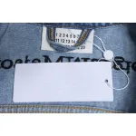 Maison Margiela 24Fw Corner Stitching Back Inverted Lettering Denim Jacket