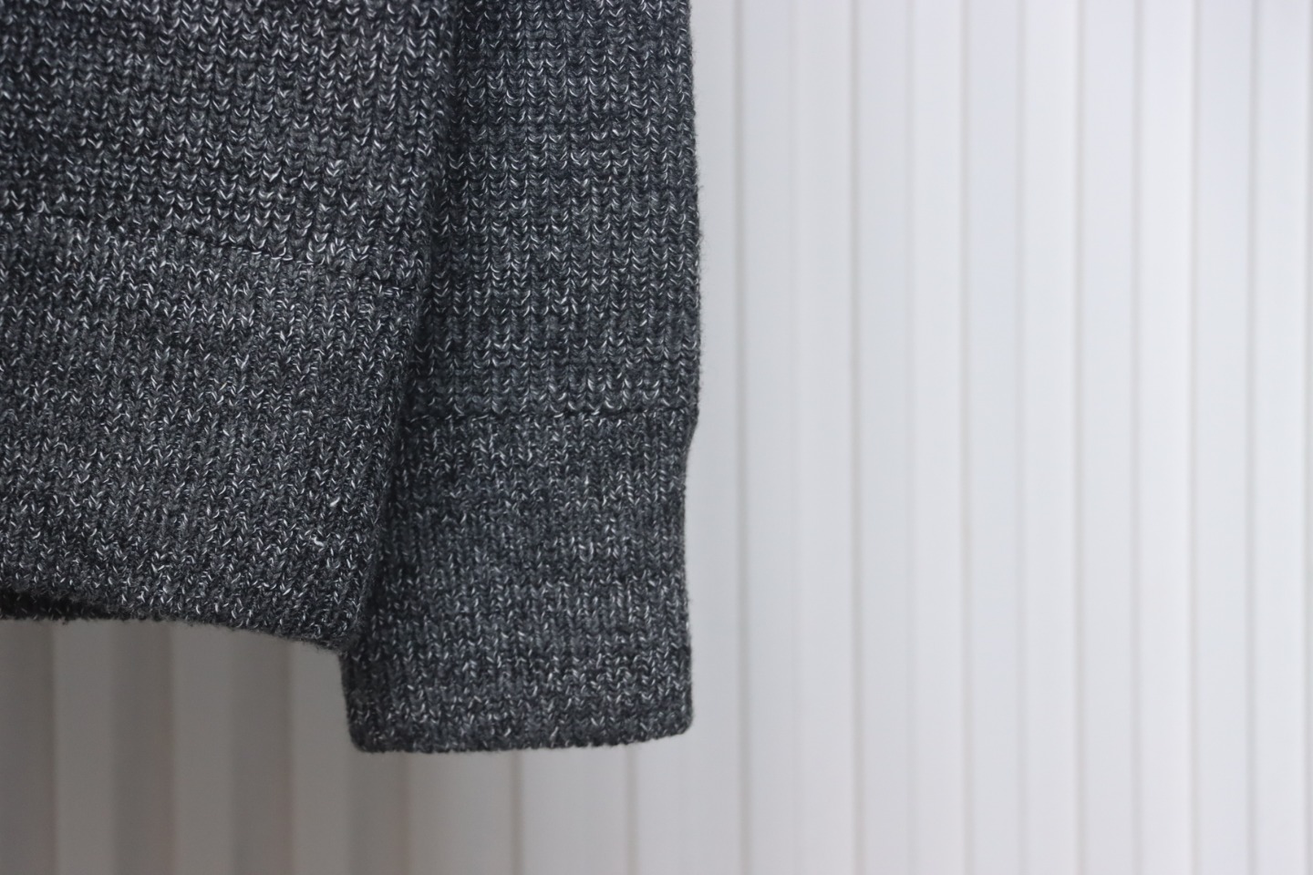 Maison Margiela 23Fw Back Four Corner Seam Leather Zipper Cardigan Sweater