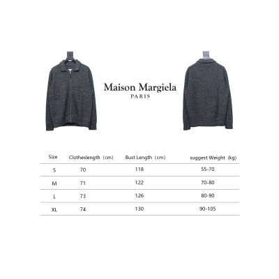 Maison Margiela 23Fw Back Four Corner Seam Leather Zipper Cardigan Sweater 02