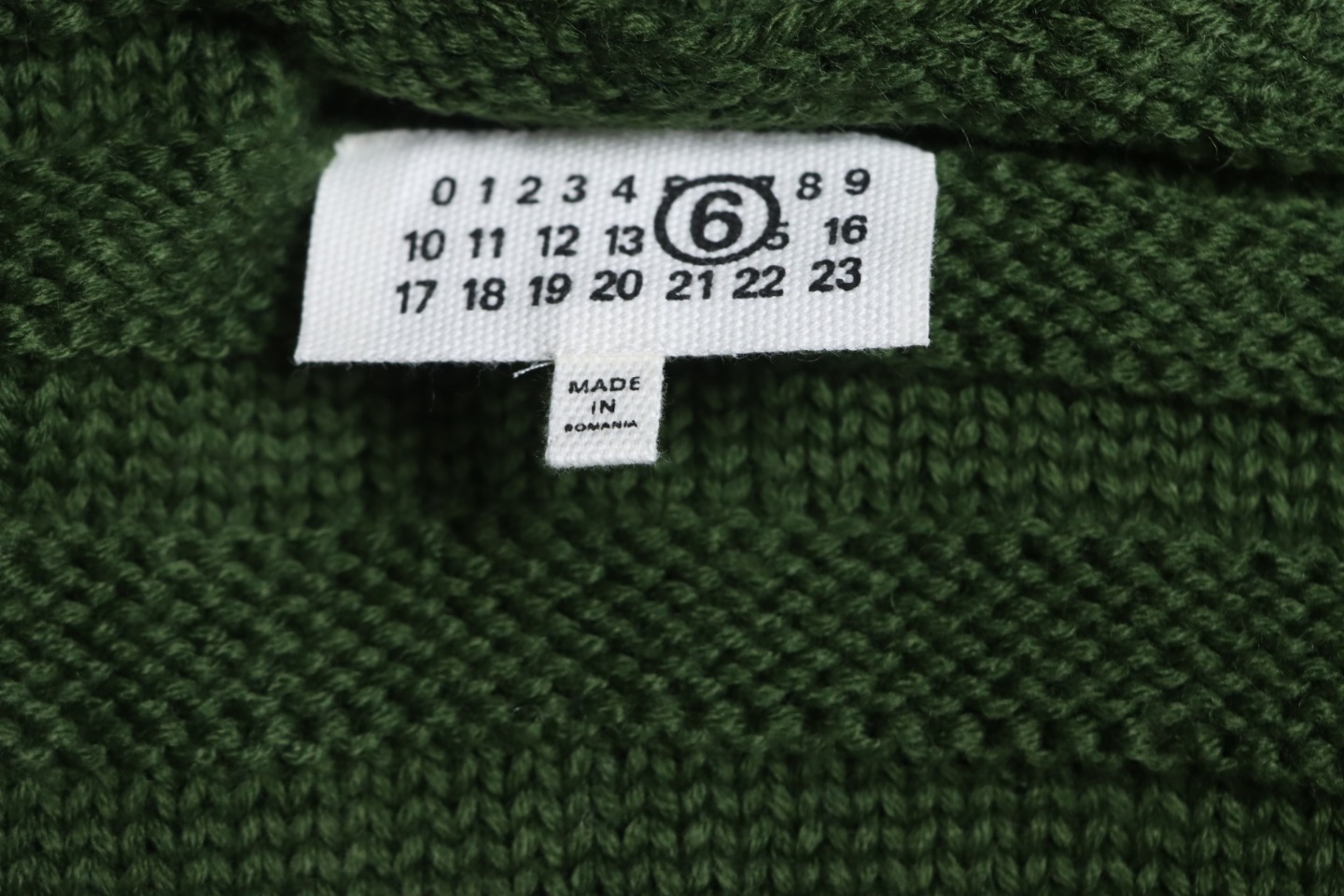 Maison Margiela 24FW Destroyed Knit Cardigan Green