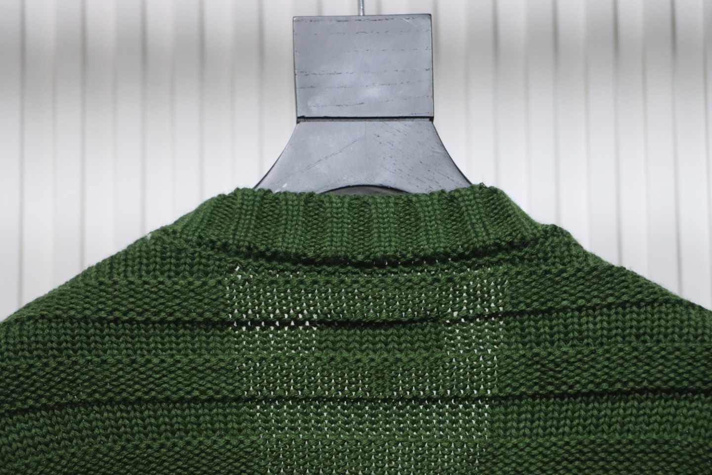 Maison Margiela 24FW Destroyed Knit Cardigan Green