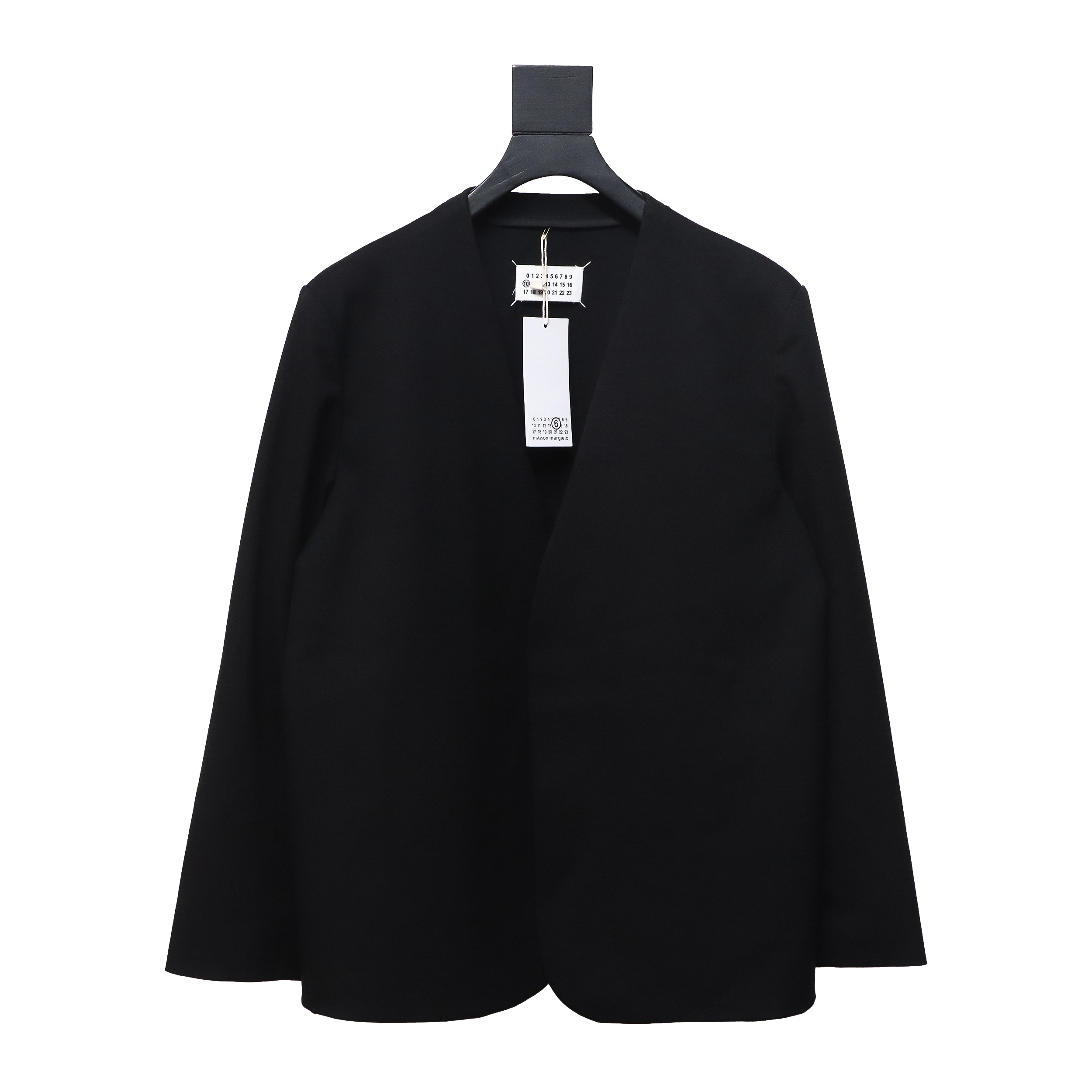 Maison Margiela 24Fw Wool Blend Collarless Blazer