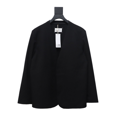 Maison Margiela 24Fw Wool Blend Collarless Blazer 01