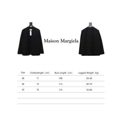 Maison Margiela 24Fw Wool Blend Collarless Blazer 02