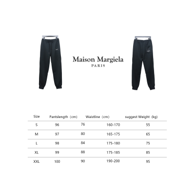 Maison Margiela MM6 Lettering Embroidered Trousers Black 02