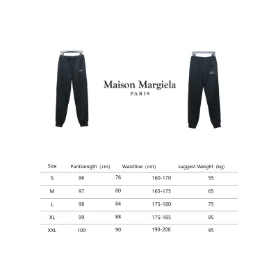 Maison Margiela MM6 Lettering Embroidered Trousers Black 02