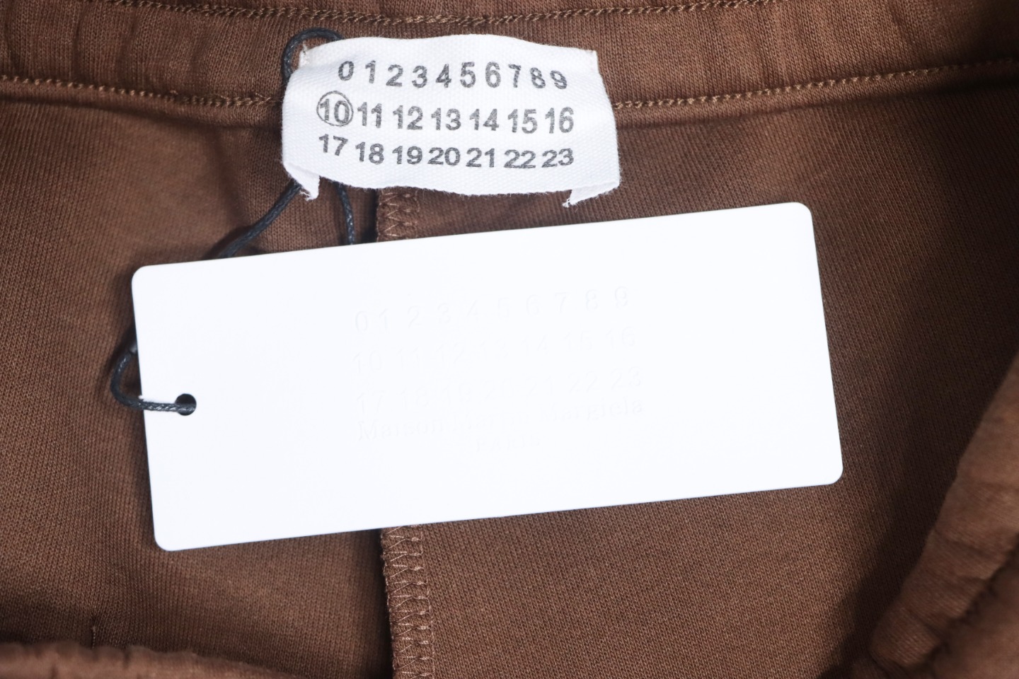 Maison Margiela MM6 Lettering Embroidered Trousers Brown