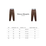 Maison Margiela MM6 Lettering Embroidered Trousers Brown