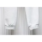 Maison Margiela MM6 Lettering Embroidered Trousers White