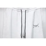 Maison Margiela MM6 Lettering Embroidered Trousers White