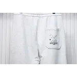Maison Margiela MM6 Lettering Embroidered Trousers White