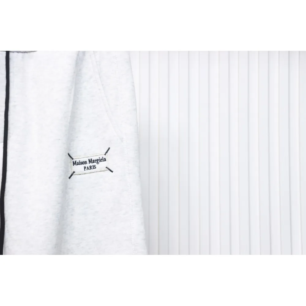 Maison Margiela MM6 Lettering Embroidered Trousers White