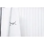 Maison Margiela MM6 Lettering Embroidered Trousers White