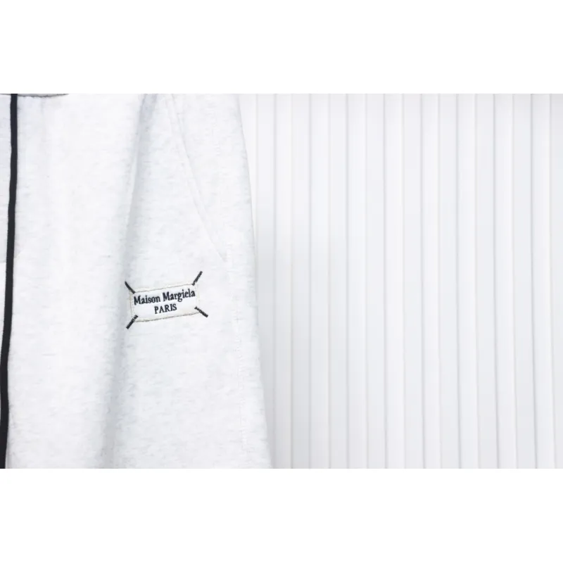 Maison Margiela MM6 Lettering Embroidered Trousers White
