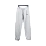 Maison Margiela MM6 Lettering Embroidered Trousers White