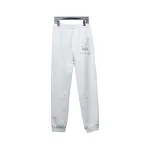 Maison Margiela MM6 Lettering Embroidered Trousers White
