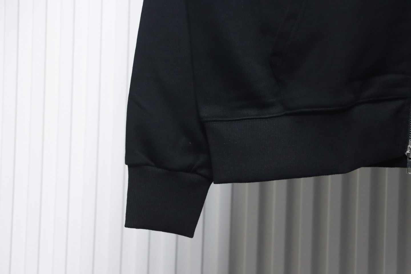 Maison Margiela MM6 Printed Tape Cardigan Hoodie Black