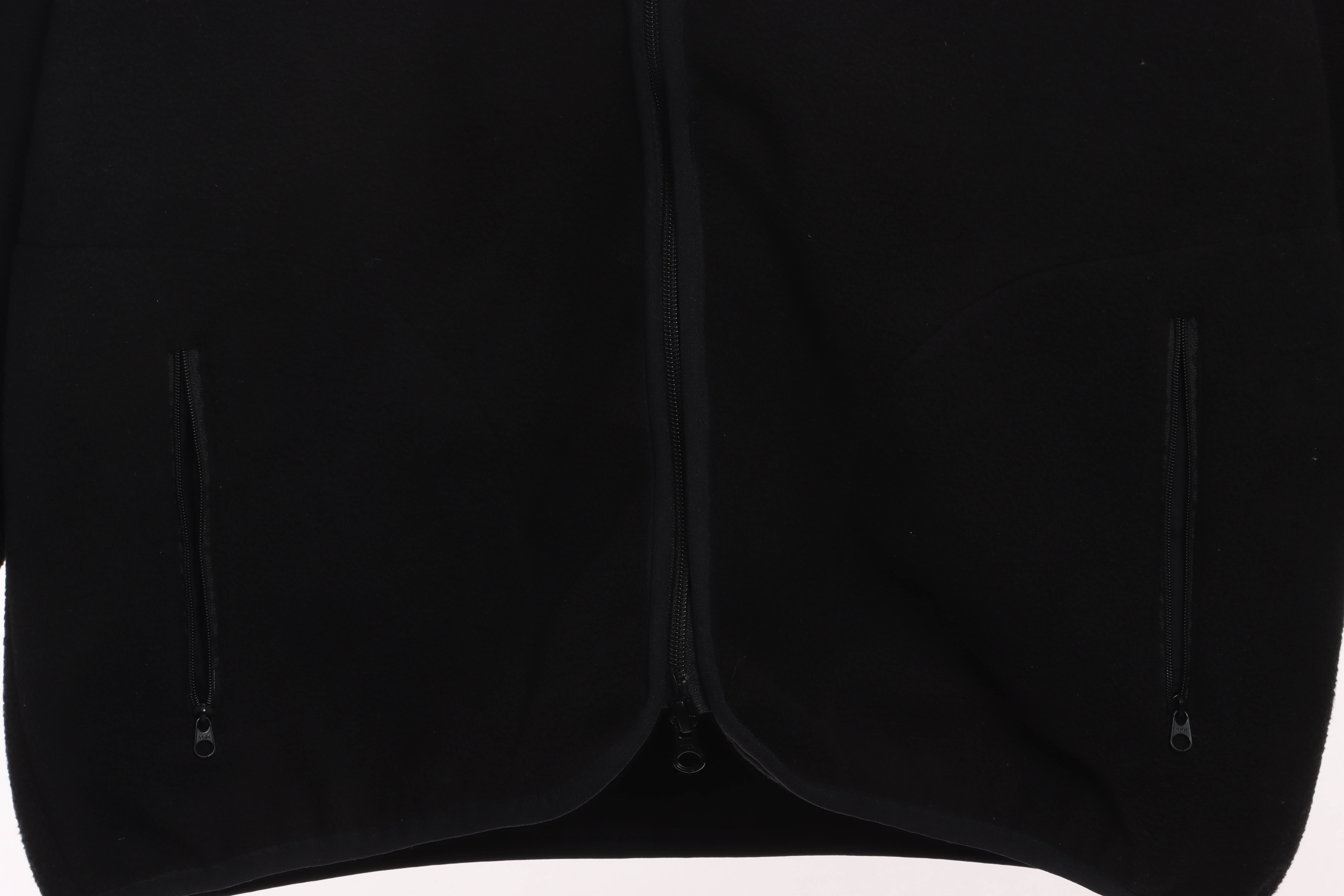 Patagonia Chest Pocket Polar Fleece Stand Collar Jacket Black