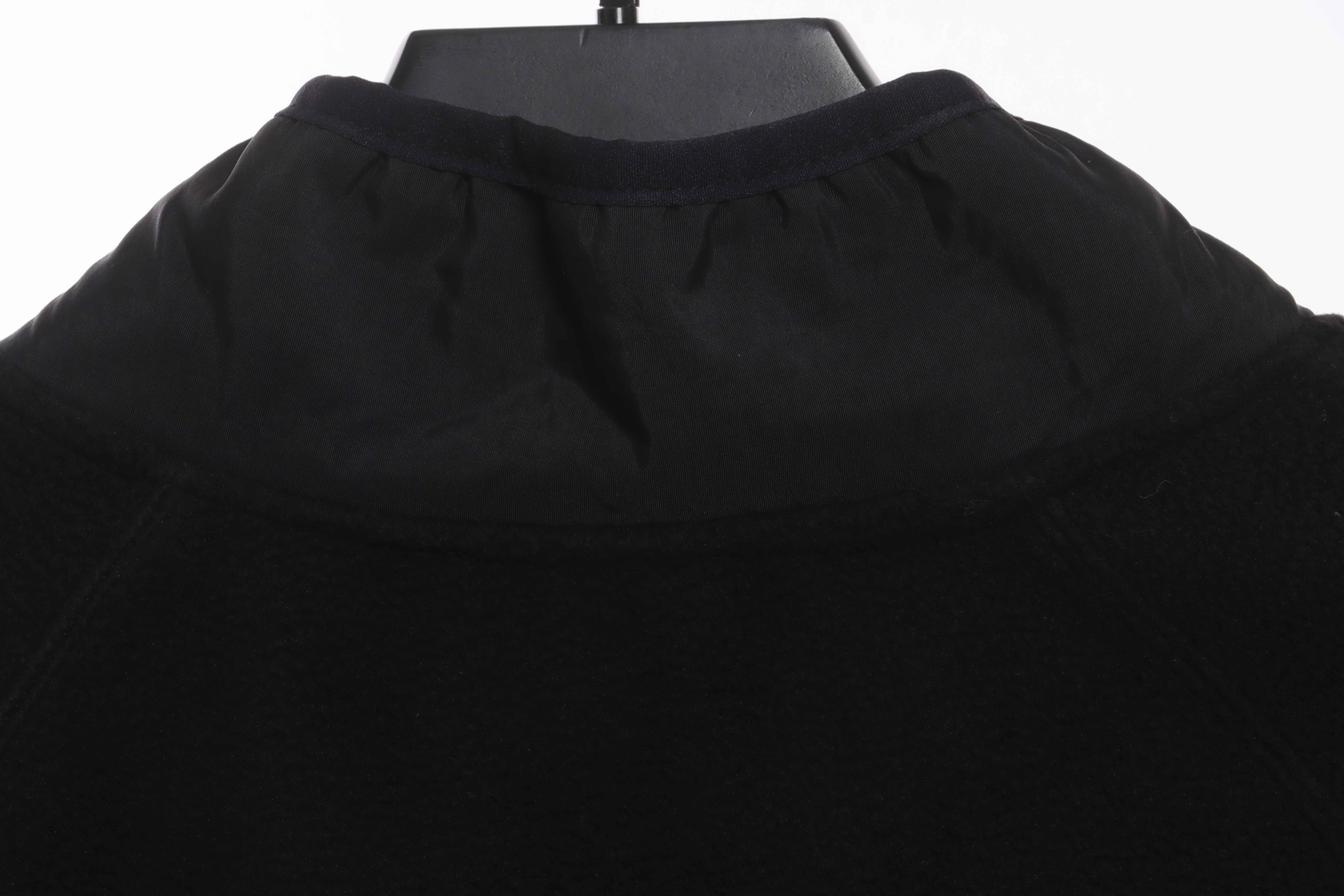 Patagonia Chest Pocket Polar Fleece Stand Collar Jacket Black