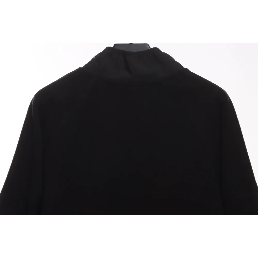 Patagonia Chest Pocket Polar Fleece Stand Collar Jacket Black