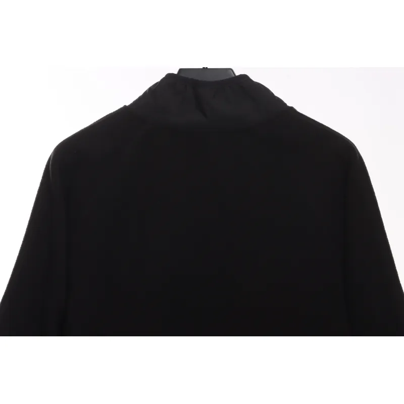 Patagonia Chest Pocket Polar Fleece Stand Collar Jacket Black