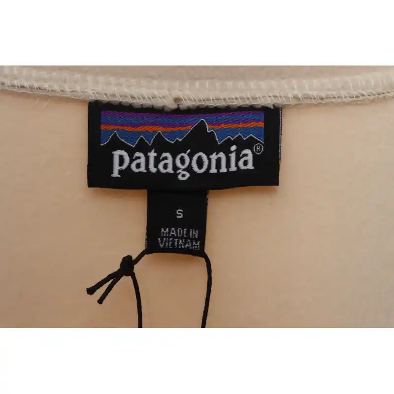 Patagonia Chest Pocket Polar Fleece Stand Collar Jacket Khaki