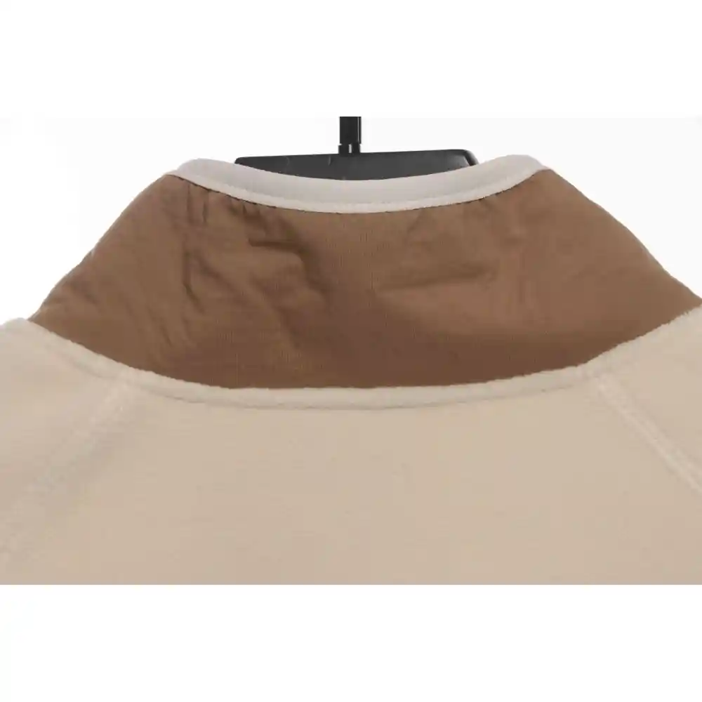 Patagonia Chest Pocket Polar Fleece Stand Collar Jacket Khaki