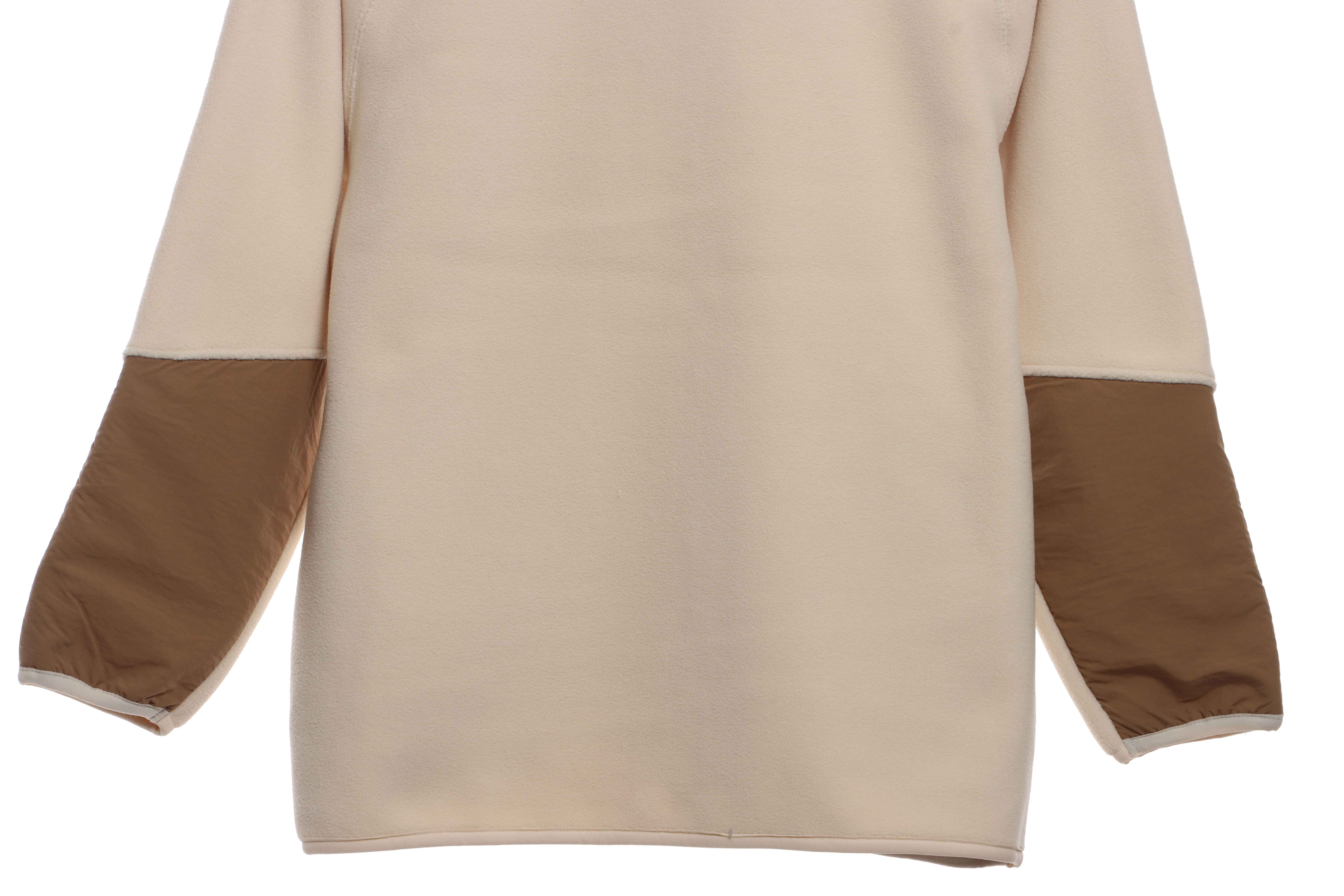 Patagonia Chest Pocket Polar Fleece Stand Collar Jacket Khaki