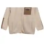 Patagonia Chest Pocket Polar Fleece Stand Collar Jacket Khaki