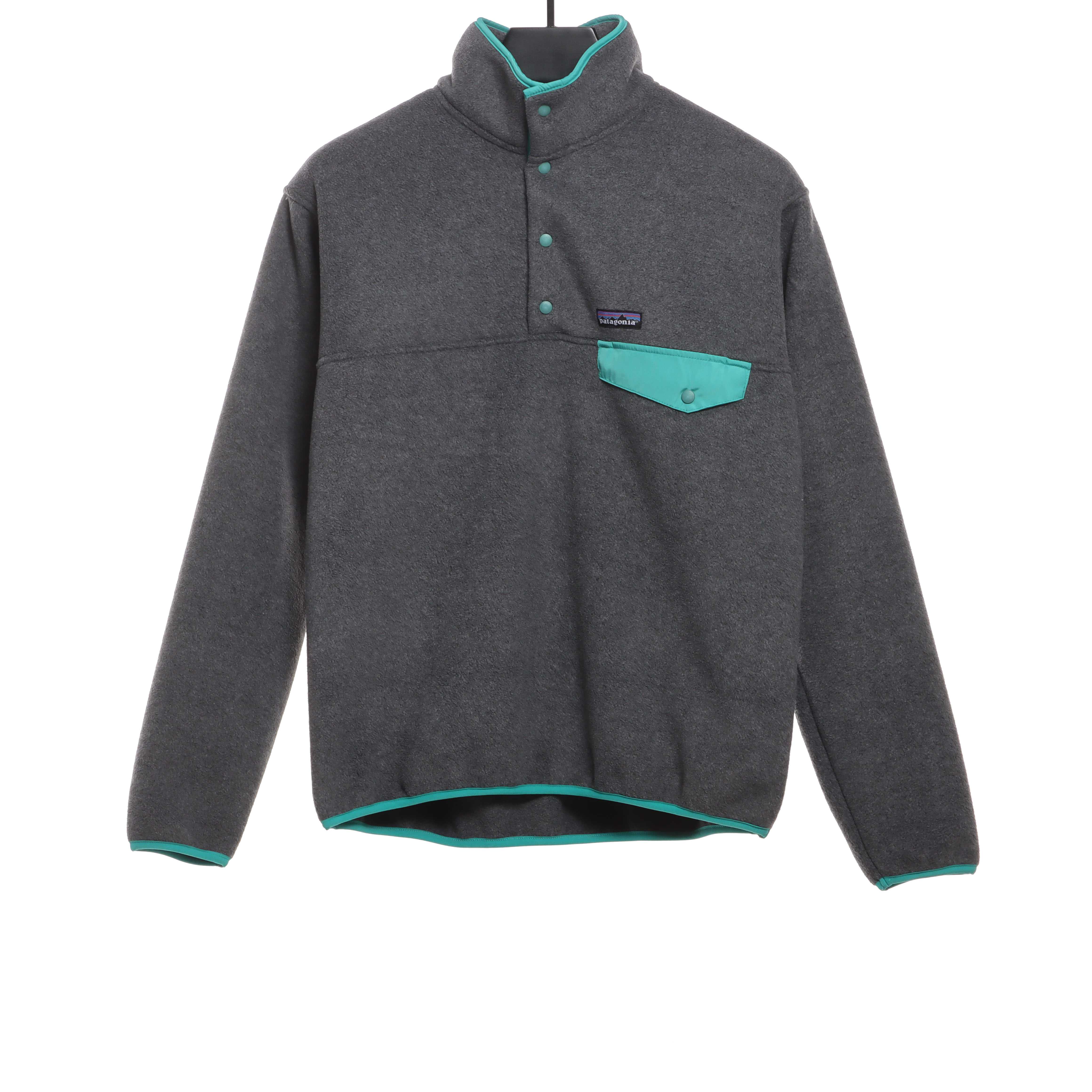Patagonia Contrast Color Pocket Fleece Grey Green