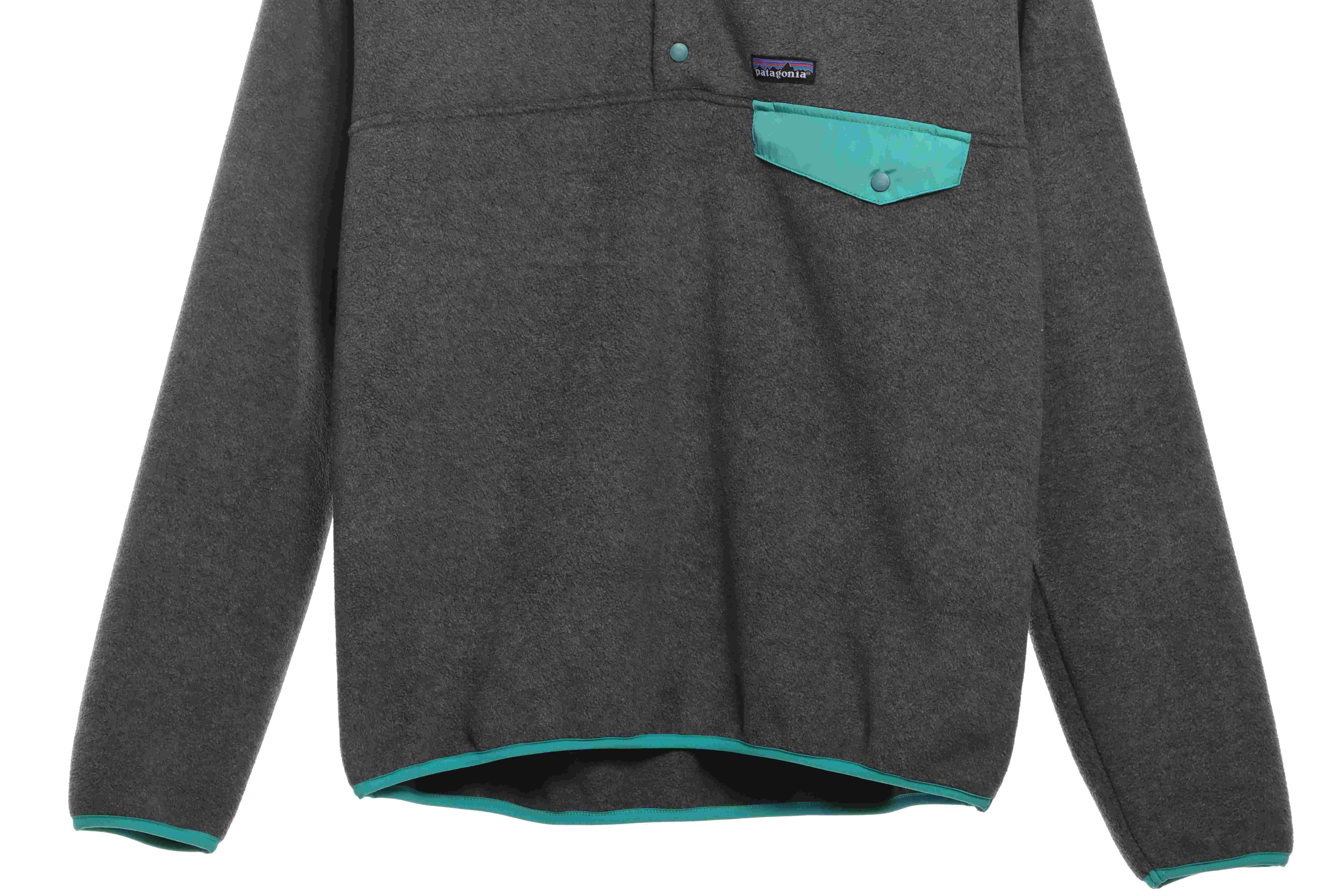 Patagonia Contrast Color Pocket Fleece Grey Green