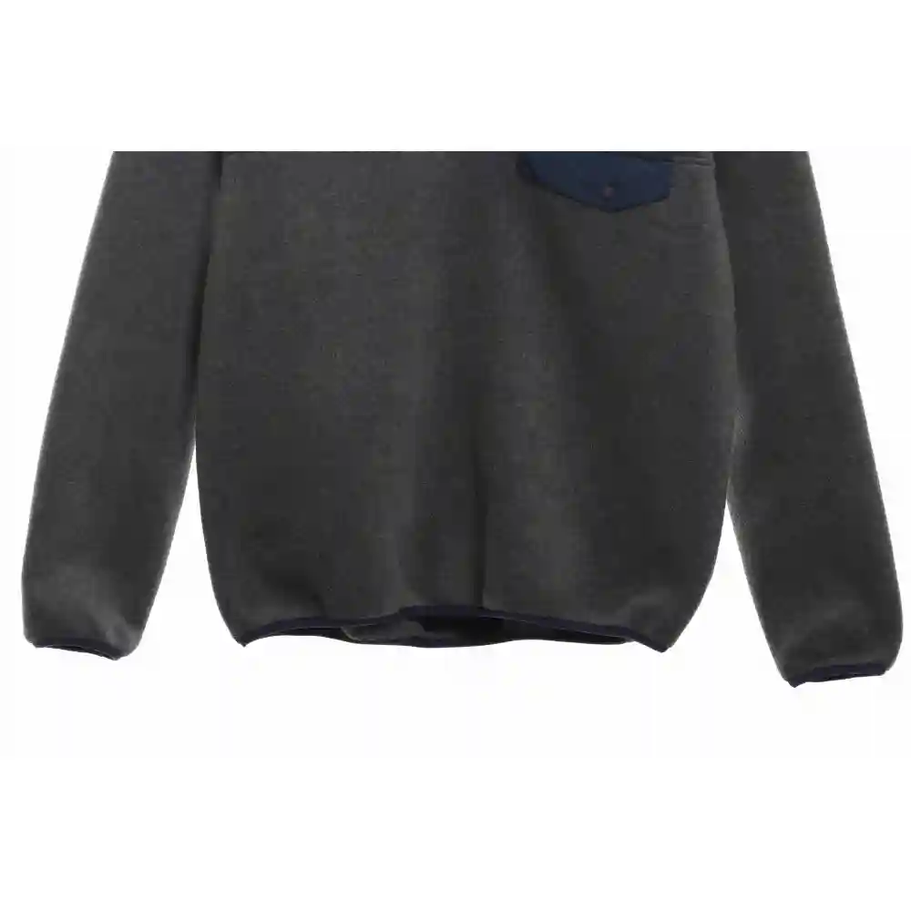 Patagonia Contrast Color Pocket Fleece Grey Purple
